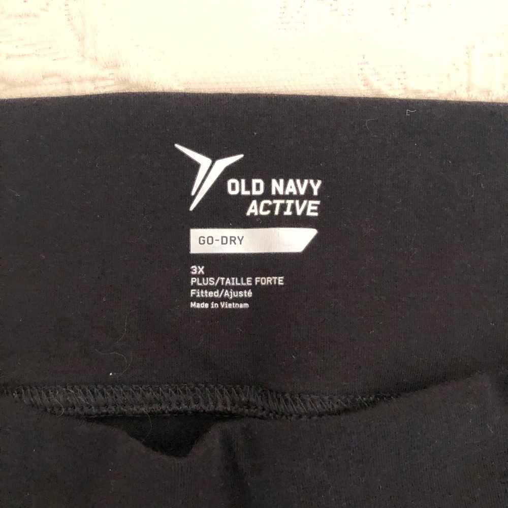 3X Black Old Navy Go Dry Yoga Pants